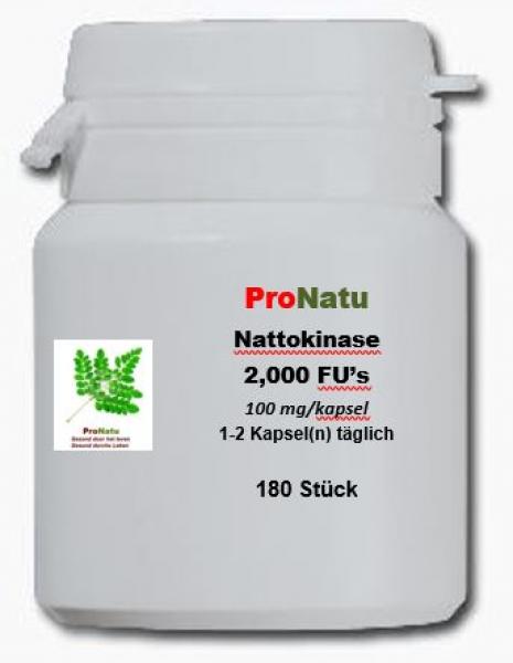 ProNatu Nattokinase 2.000 FU vegi capsules; 100mg